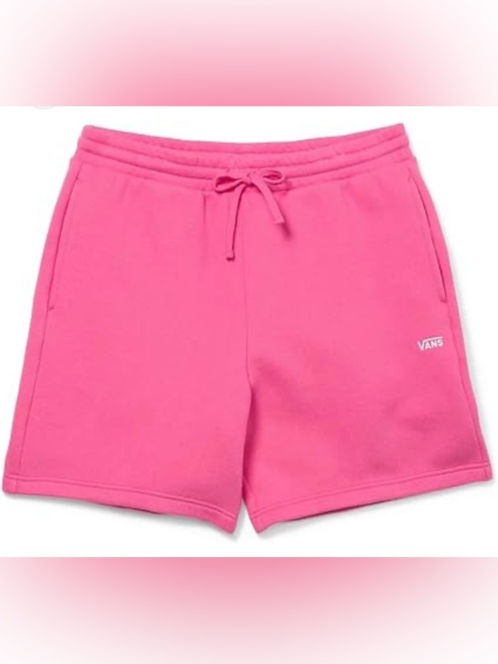 Vans Range Pink Elastic Waist Athletic Shorts Medium